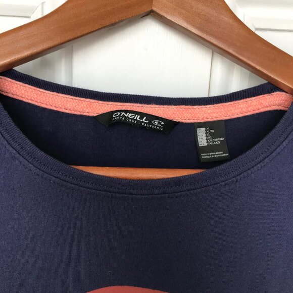 O'Neill Mens XL Blue Santa Cruz Surf T-Shirt - Picture 2 of 5